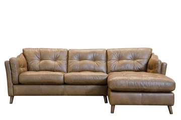 Chaise Leather Saddler Rhf Chaise In Tote Tobacco